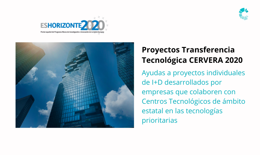Proyectos Transferencia Tecnológica CERVERA 2020 - Cluster TIC Asturias